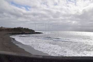 Izado de la bandera azul en Hoya del Pozo (foto TA/Francisco Javier Santana)